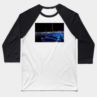 Night time in the Old Port of Marseille Baseball T-Shirt